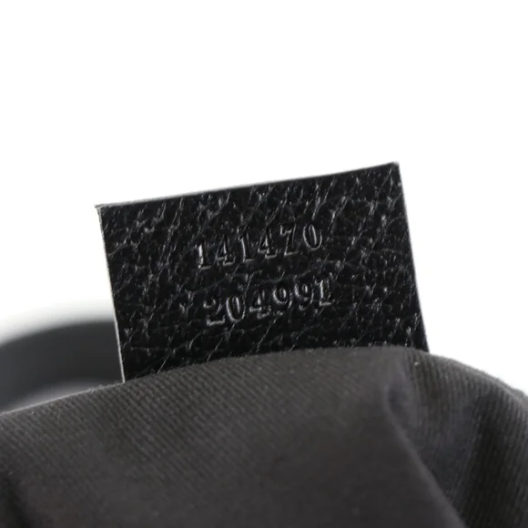 Authentic Gucci GG Black Canvas Abbey Zip Tote Shoulder Gold Hardware Bag - Picture 4 of 13